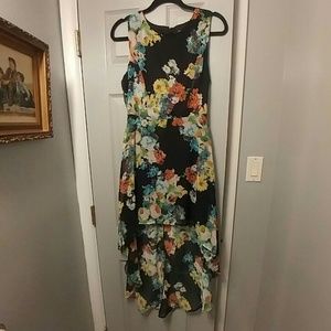 FOREVER 21 HIGH LOW FLORAL DRESS